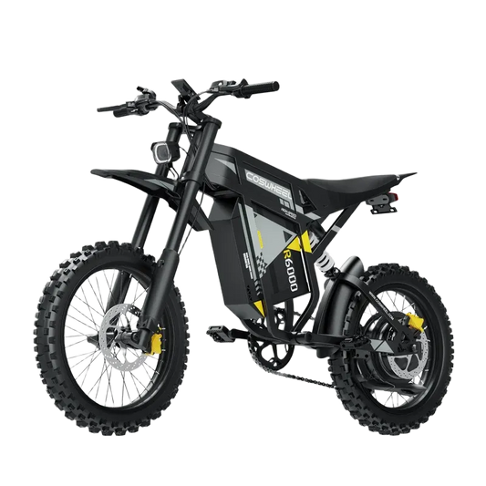 COSWHEEL R6000 7000W elektriline maastikuratas 60V 30Ah aku, 17-tolliste maastikurehvide ja täisvedrustusega