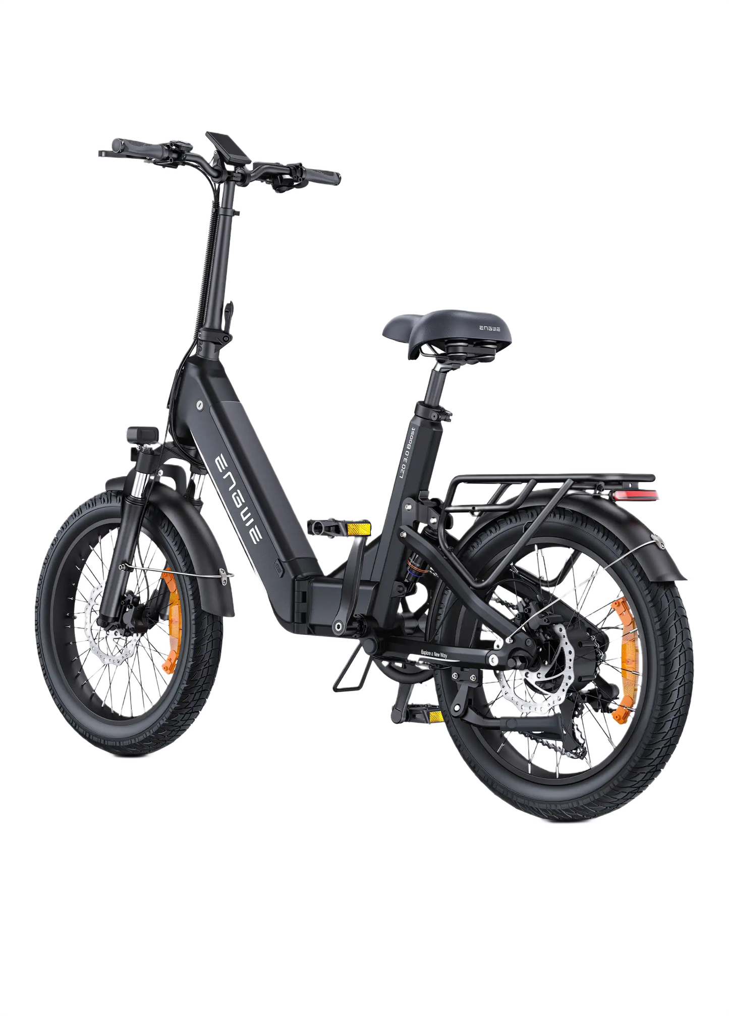 ENGWE L20 3.0 Boost Black electric bike on a white background
