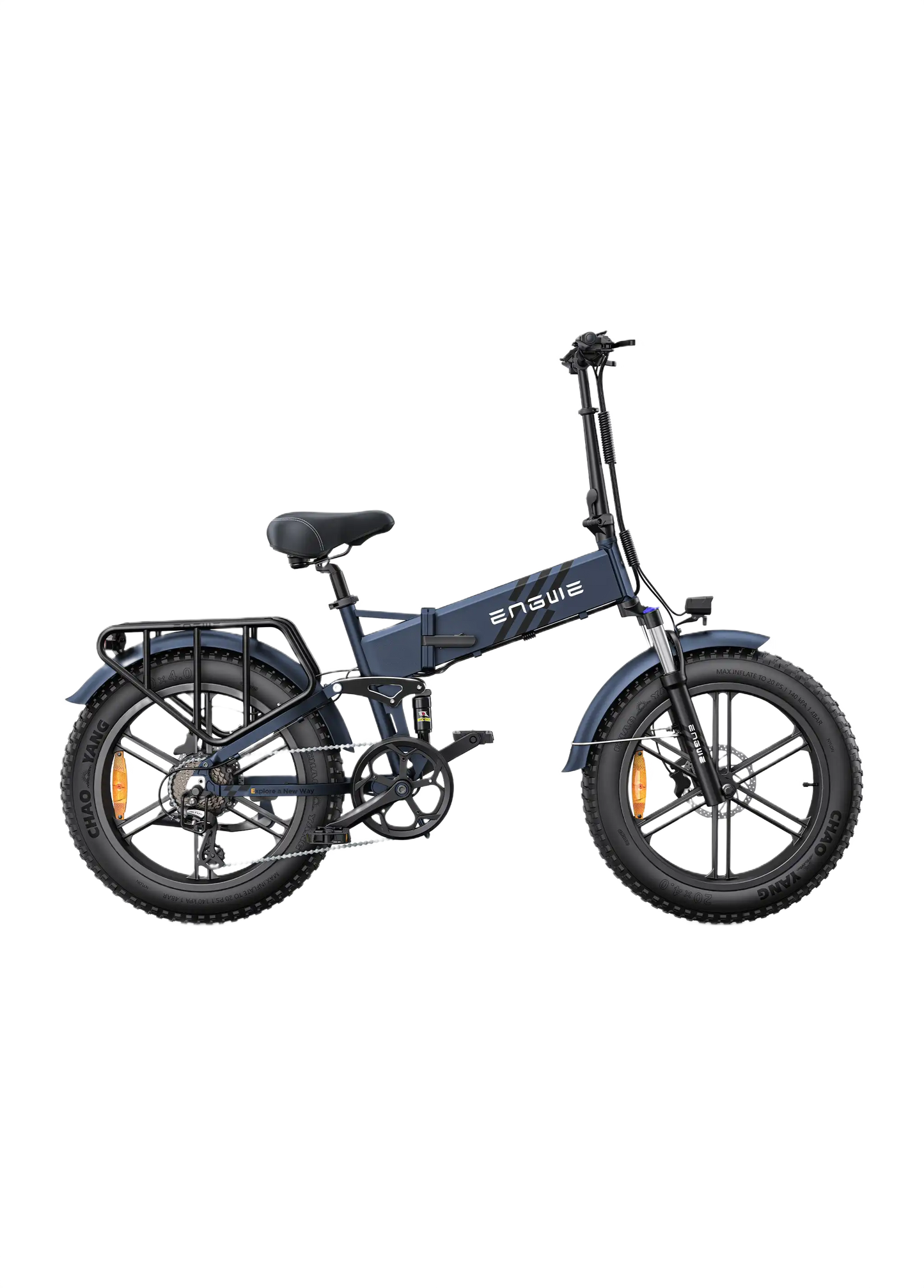 ENGWE ENGINE PRO 2.0 blue electric bike on white background