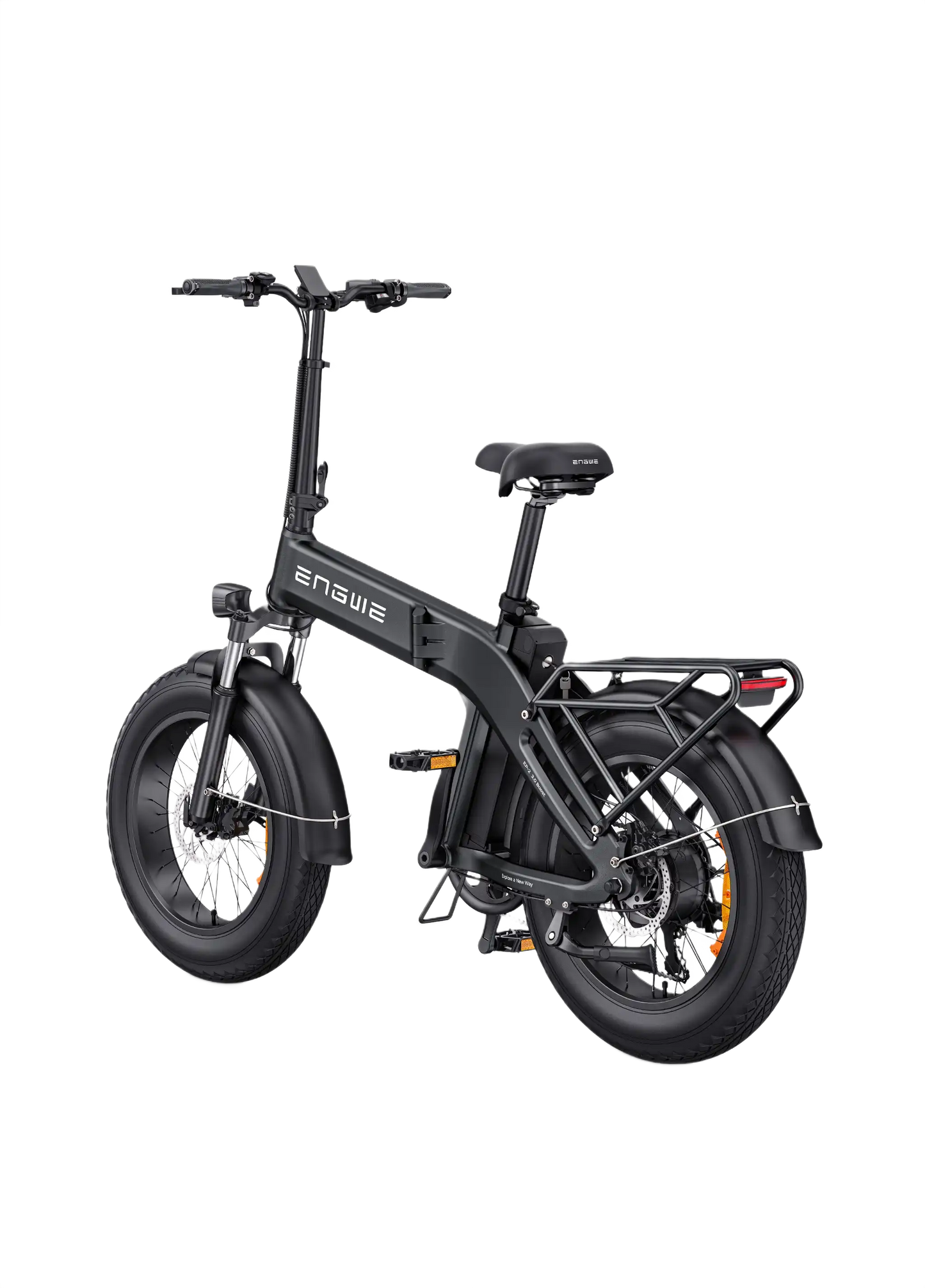 ENGWE EP-2 3.0 Boost black electric bike with black frame on a white background