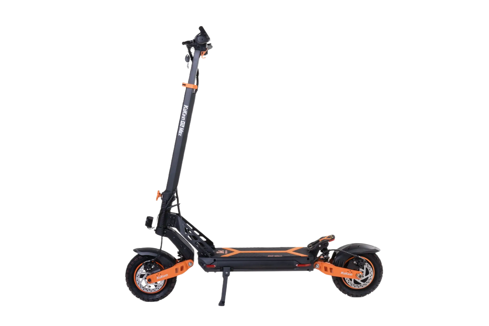 KuKirin G2 Max Black and orange electric scooter on a white background