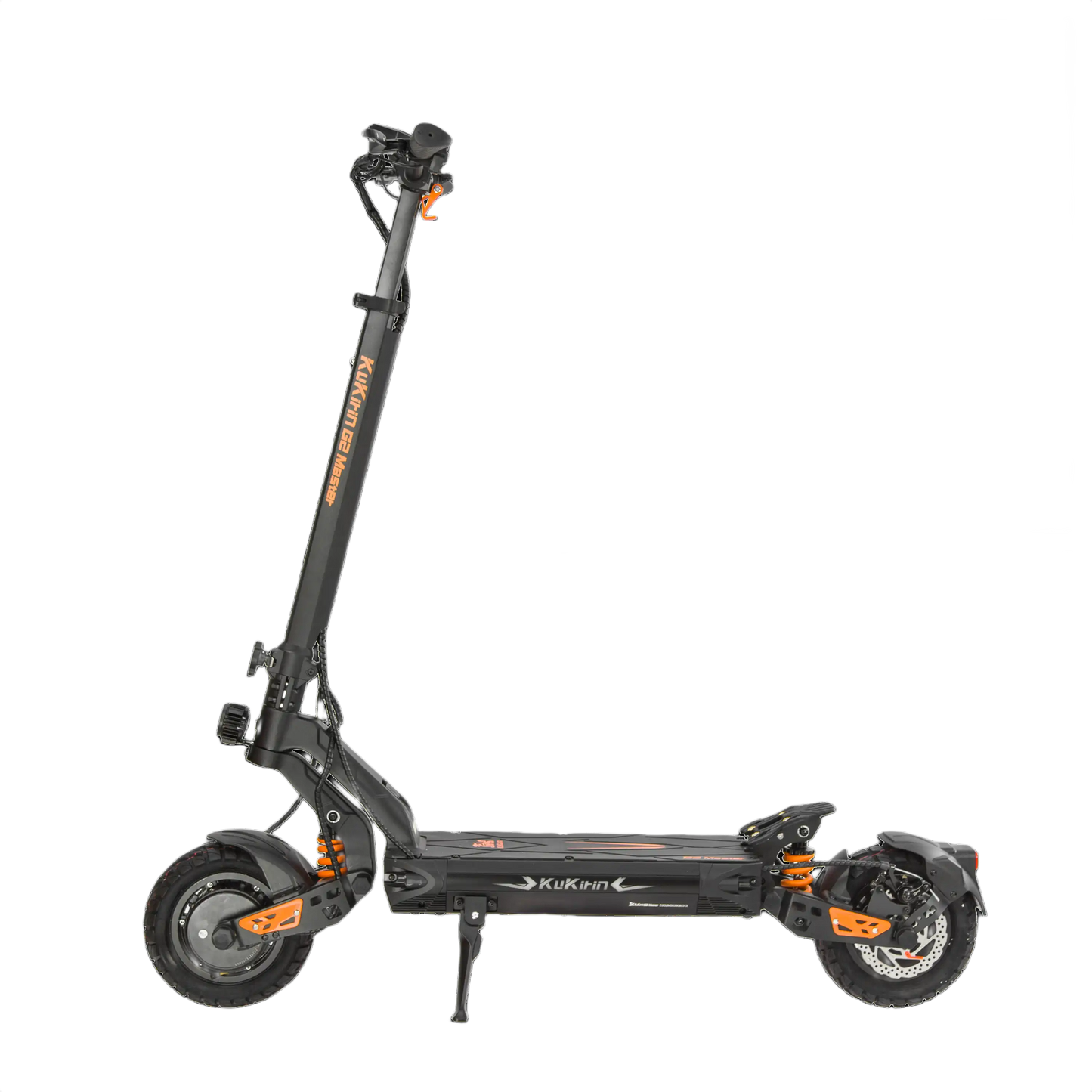 KuKirin G2 Master Black electric scooter with orange accents on a white background