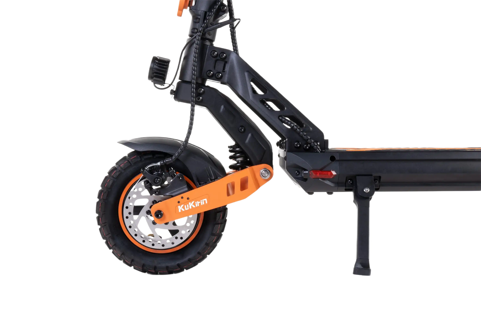 KuKirin G2 Max Black and orange electric scooter on a white background