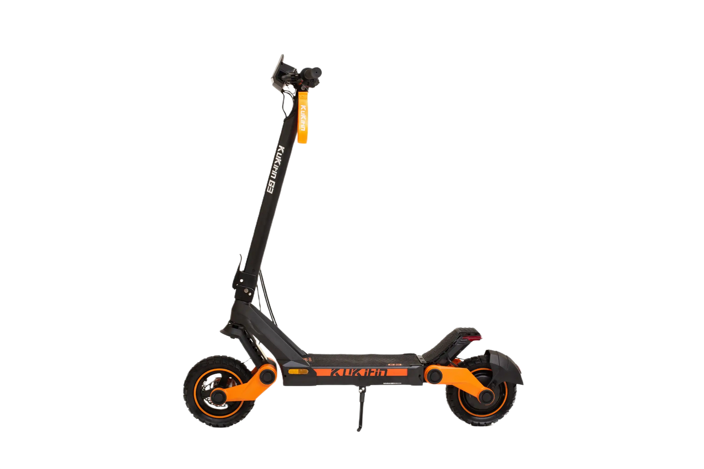 KuKirin G3 Black and orange electric scooter on a white background