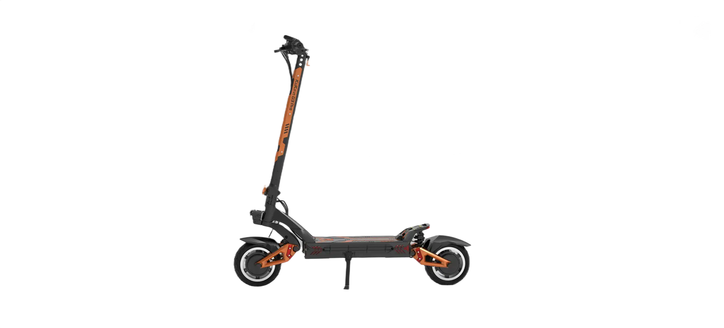 KuKirin G3 Pro Black and orange electric scooter on a white background