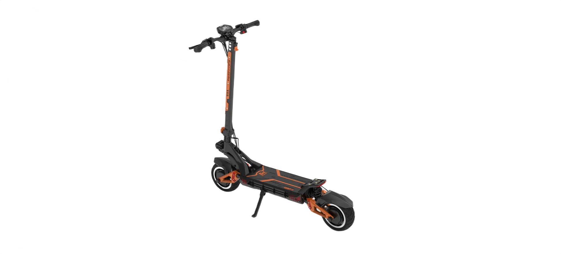 KuKirin G3 Pro Black and orange electric scooter on a white background