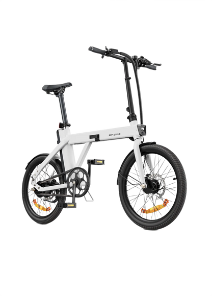 ENGWE P20 white electric bike on a white background
