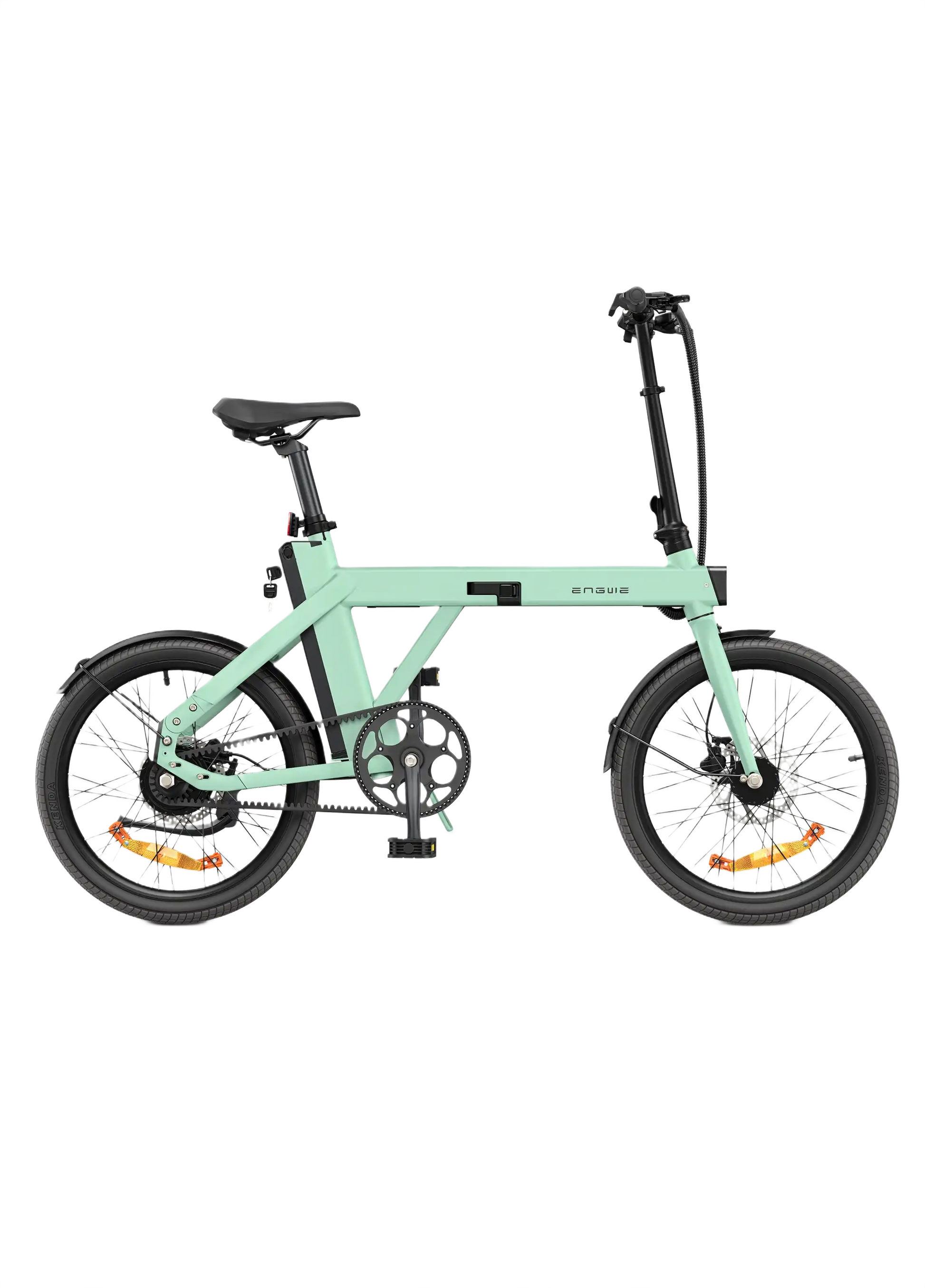 ENGWE P20 mint green electric bike on a white background