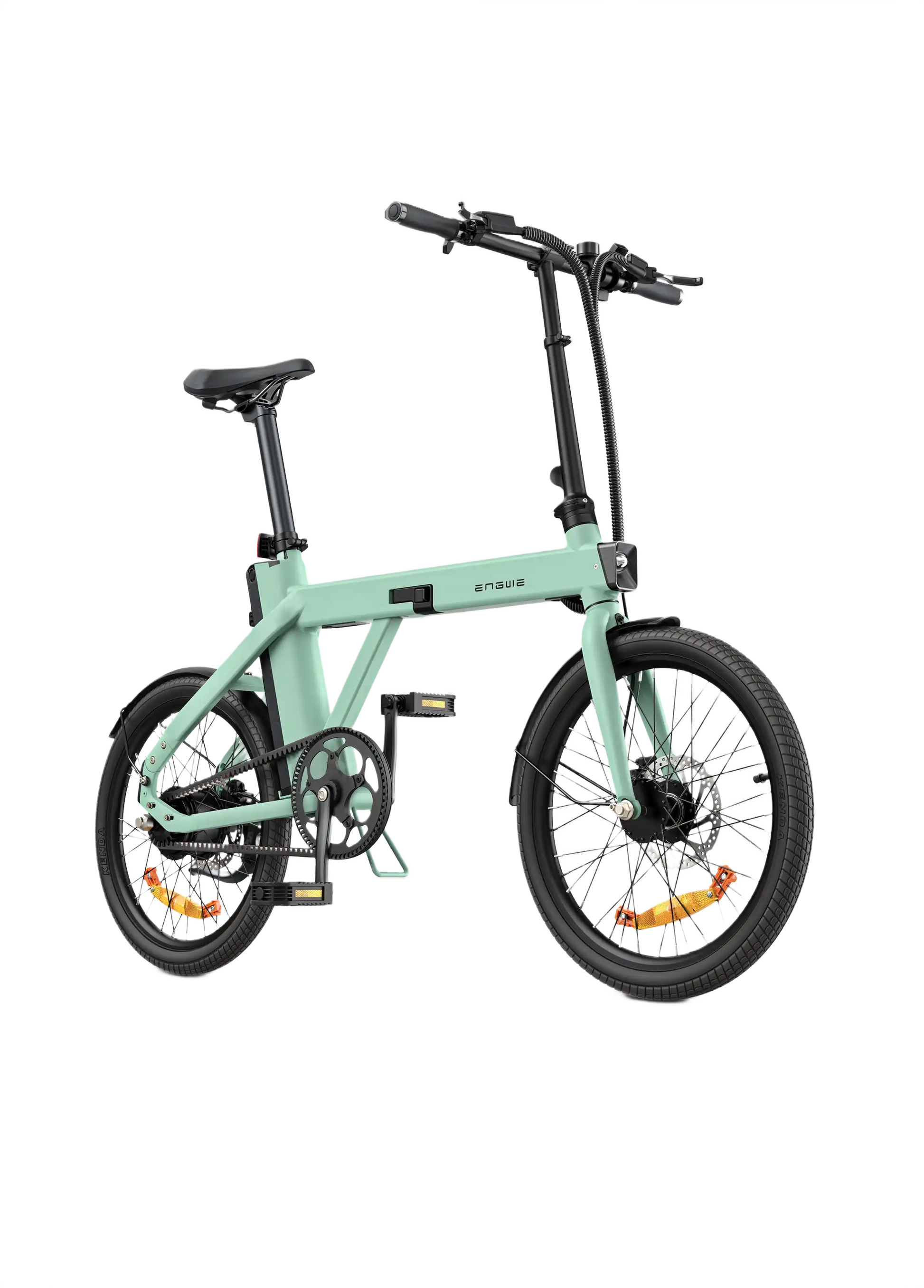 ENGWE P20 mint green electric bike on a white background