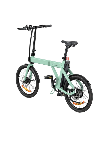 ENGWE P20 mint green electric bike on a white background