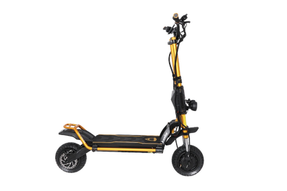 Kaabo Wolf King GTR MAX GOLD Gold and black electric scooter on a white background