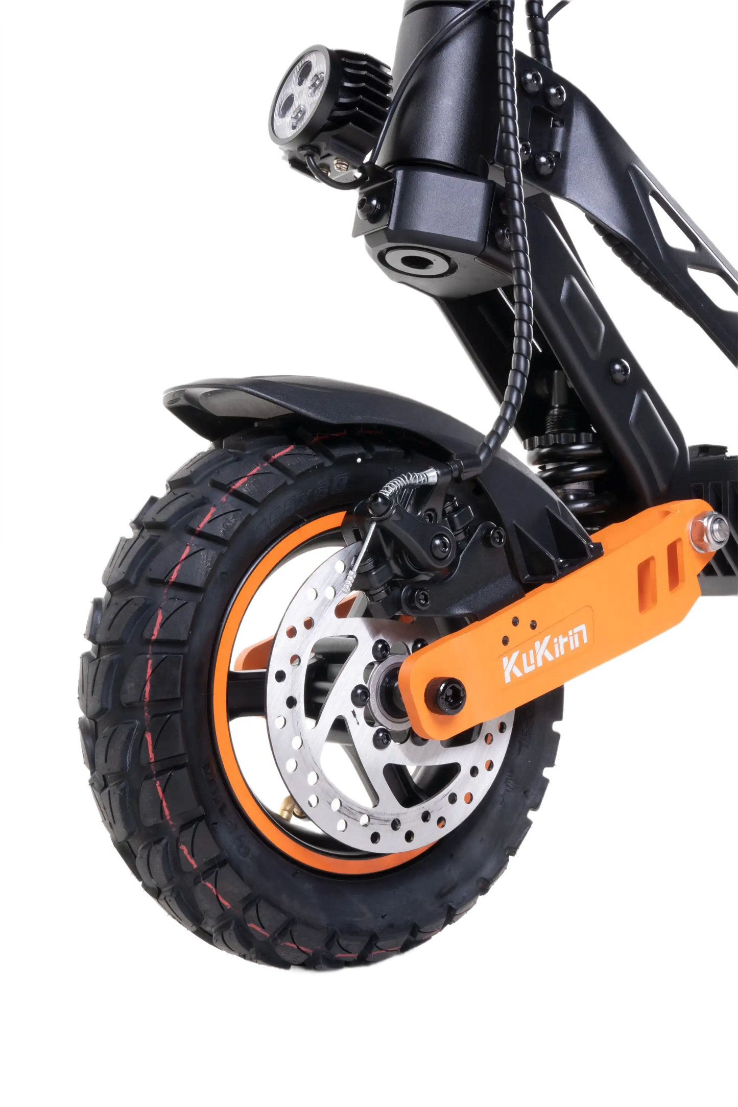 KuKirin G2 Max Black and orange electric scooter on a white background
