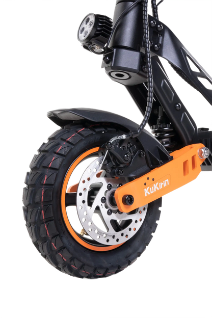 KuKirin G2 Max Black and orange electric scooter on a white background
