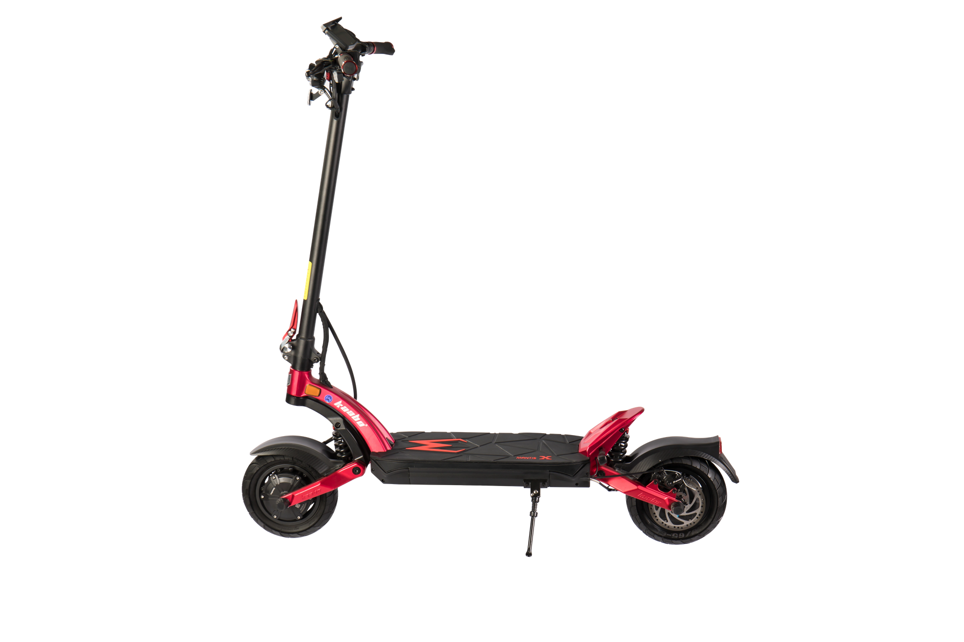KAABO MANTIS X PLUS red electric scooter on a white background