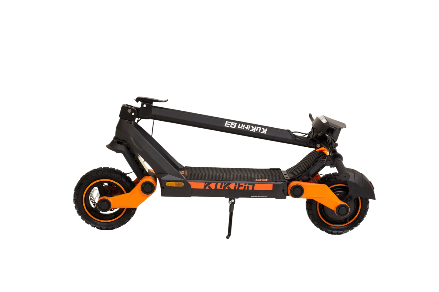 KuKirin G3 Black and orange electric scooter on a white background