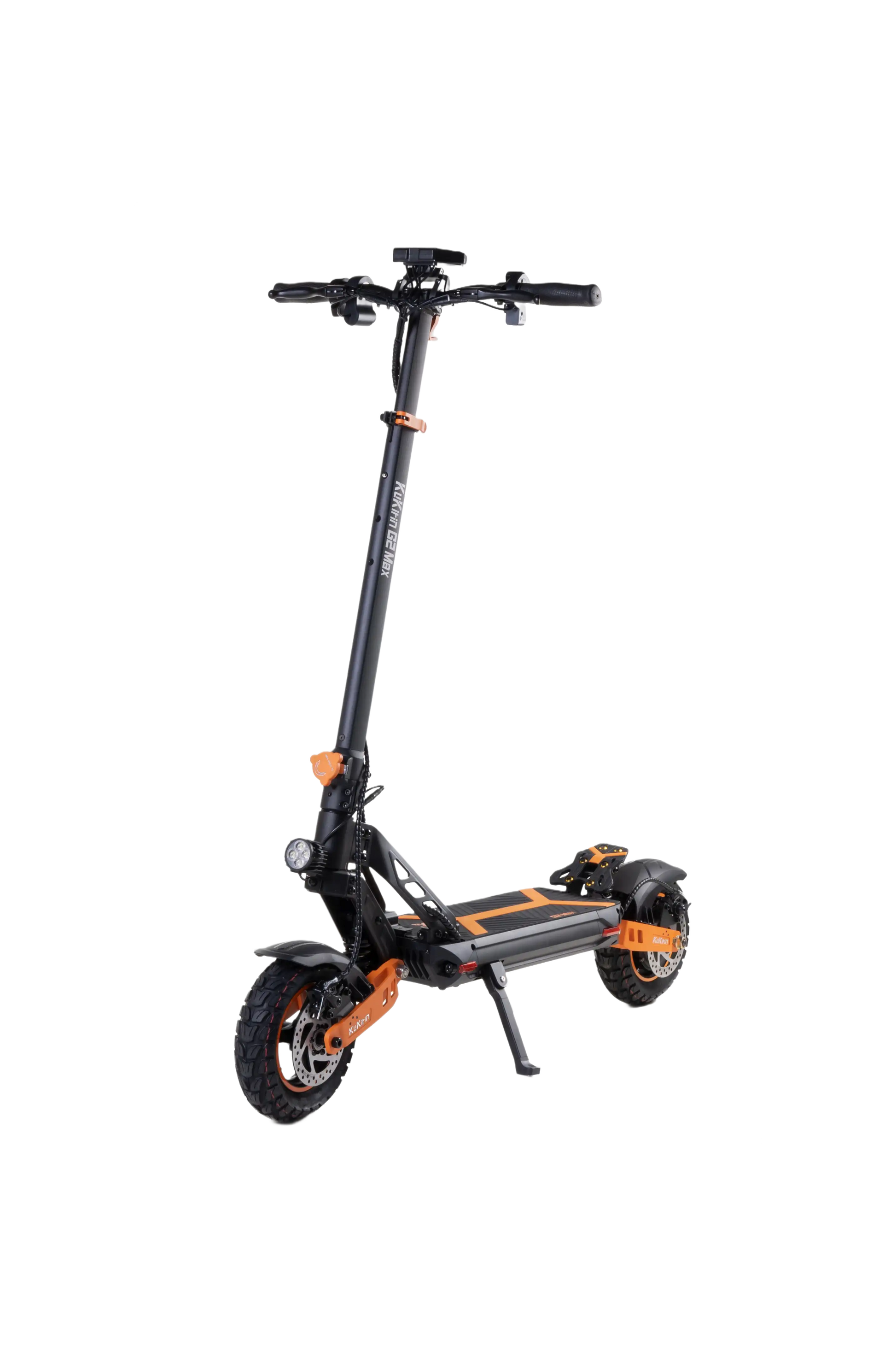 KuKirin G2 Max Black and orange electric scooter on a white background