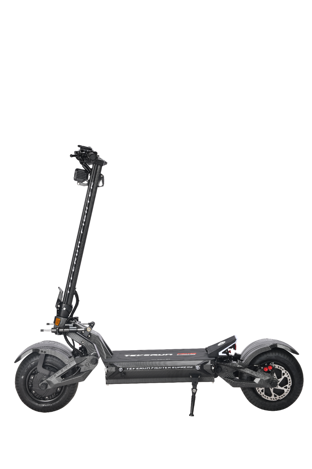 TEVERUN FIGHTER SUPREME 7260R Black electric scooter on a white background