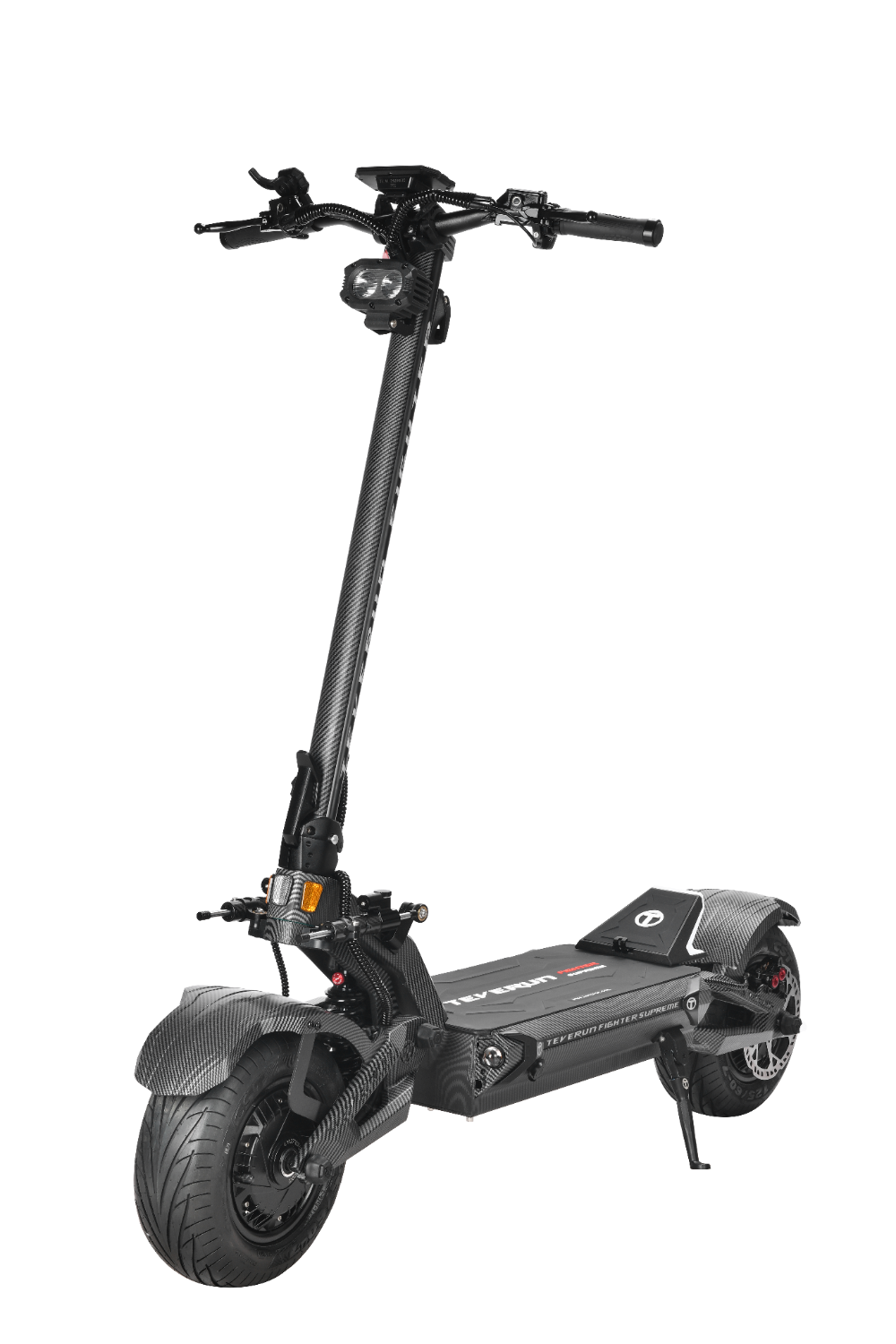 TEVERUN FIGHTER SUPREME 7260R Black electric scooter on a white background