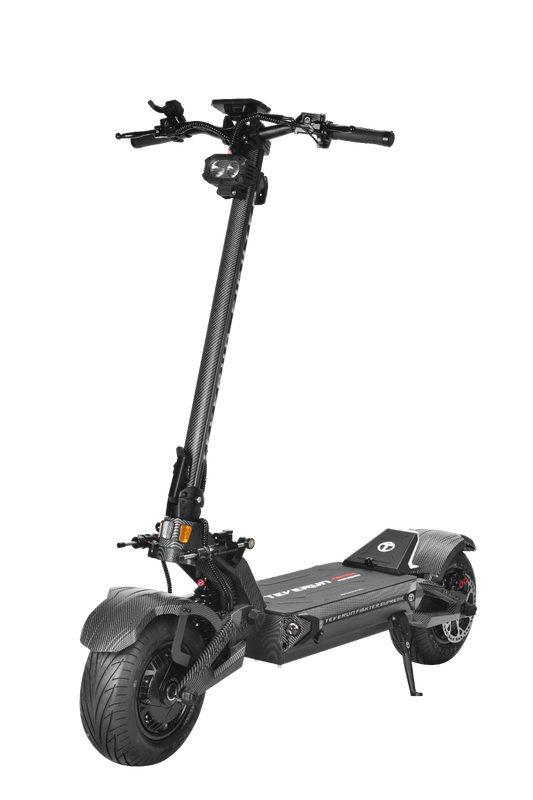 TEVERUN FIGHTER SUPREME 7260R Black electric scooter on a white background