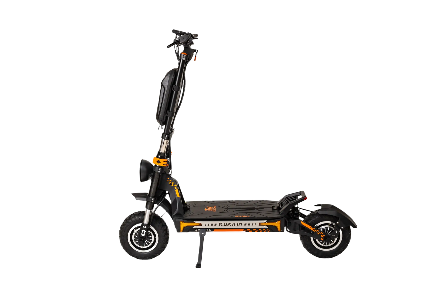 KuKirin G4 Max Black and orange electric scooter on a white background