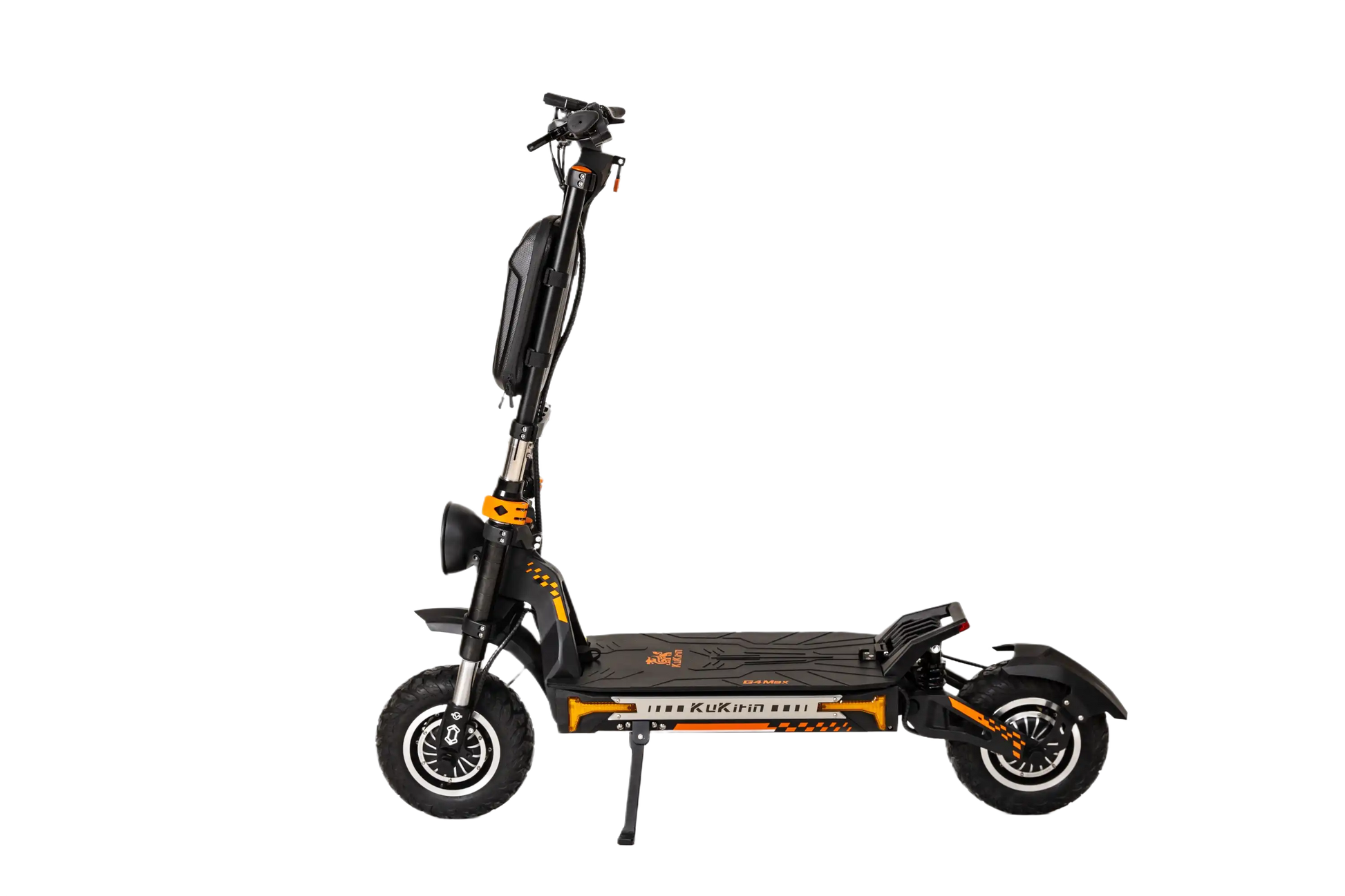KuKirin G4 Max Black and orange electric scooter on a white background