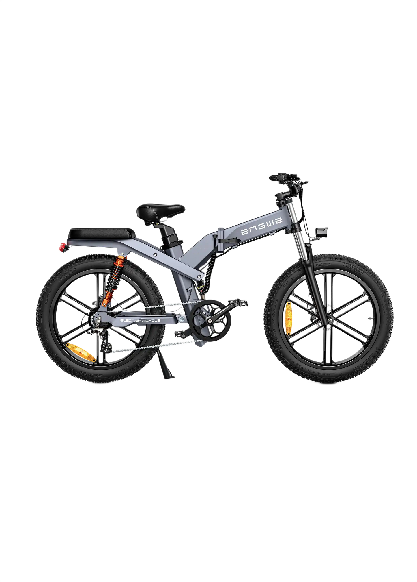 ENGWE X26 gray electric bike on a white background