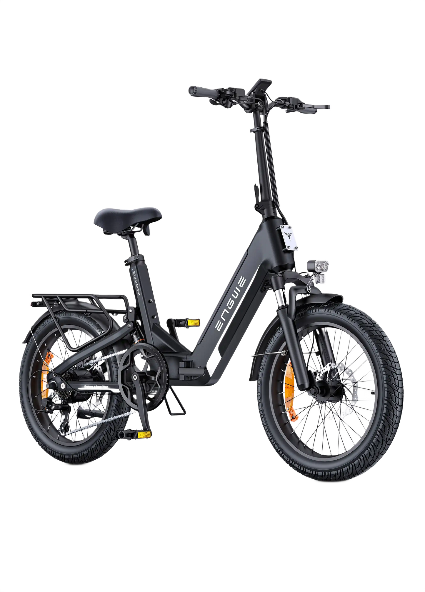  ENGWE L20 3.0 Boost Black electric bike on a white background