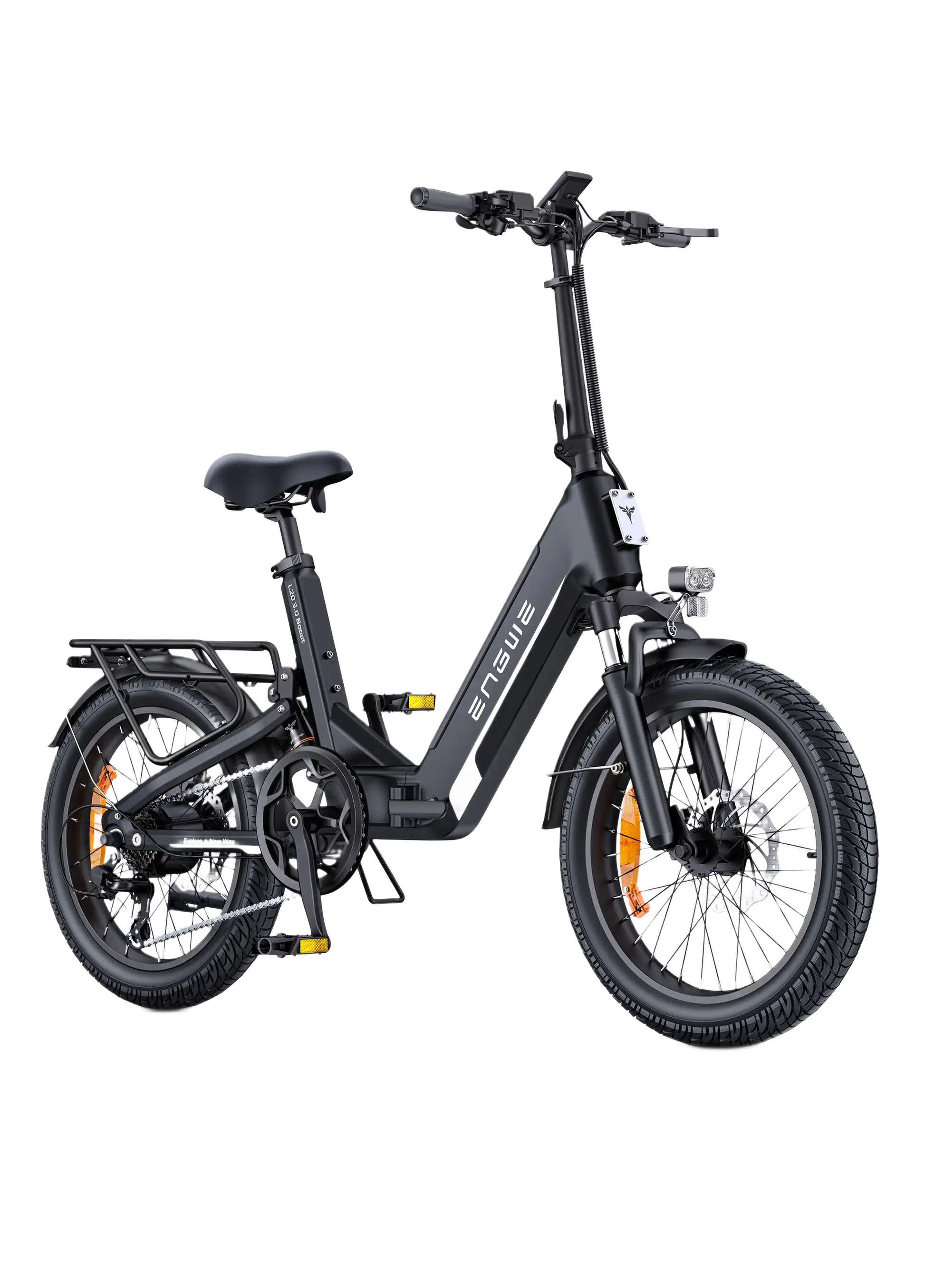  ENGWE L20 3.0 Boost Black electric bike on a white background