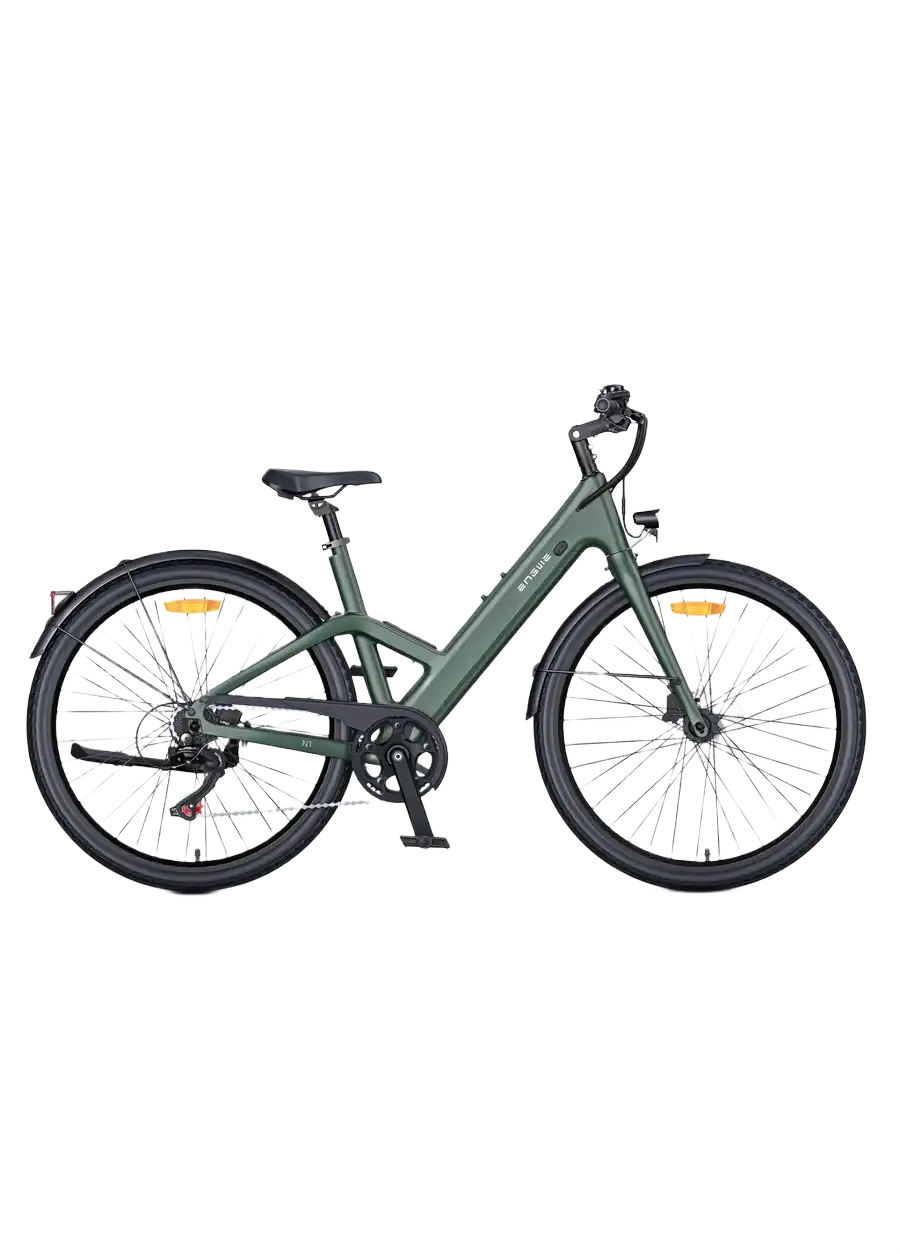 ENGWE N1 AIR ST Green electric bicycle on a white background