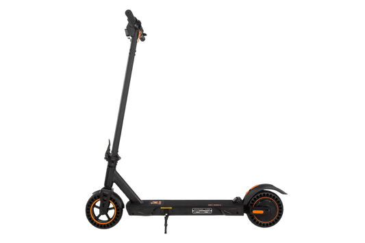 KuKirin S1 Max Black electric scooter with orange accents on a white background