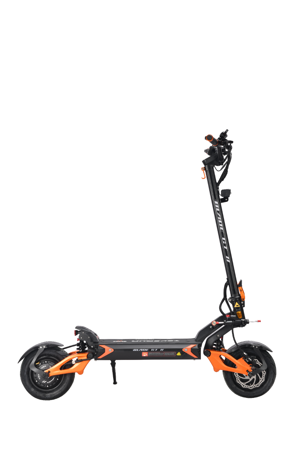 TEVERUN BLADE GT2 Black and orange electric scooter on a white background