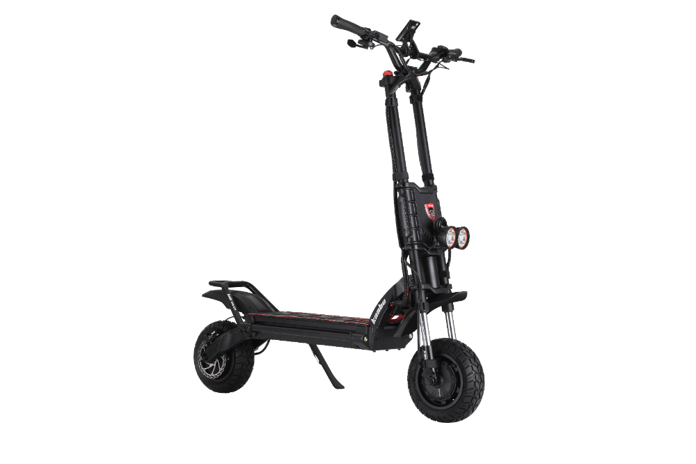 Kaabo Wolf King GTR MAX BLACK Black electric scooter on a white background