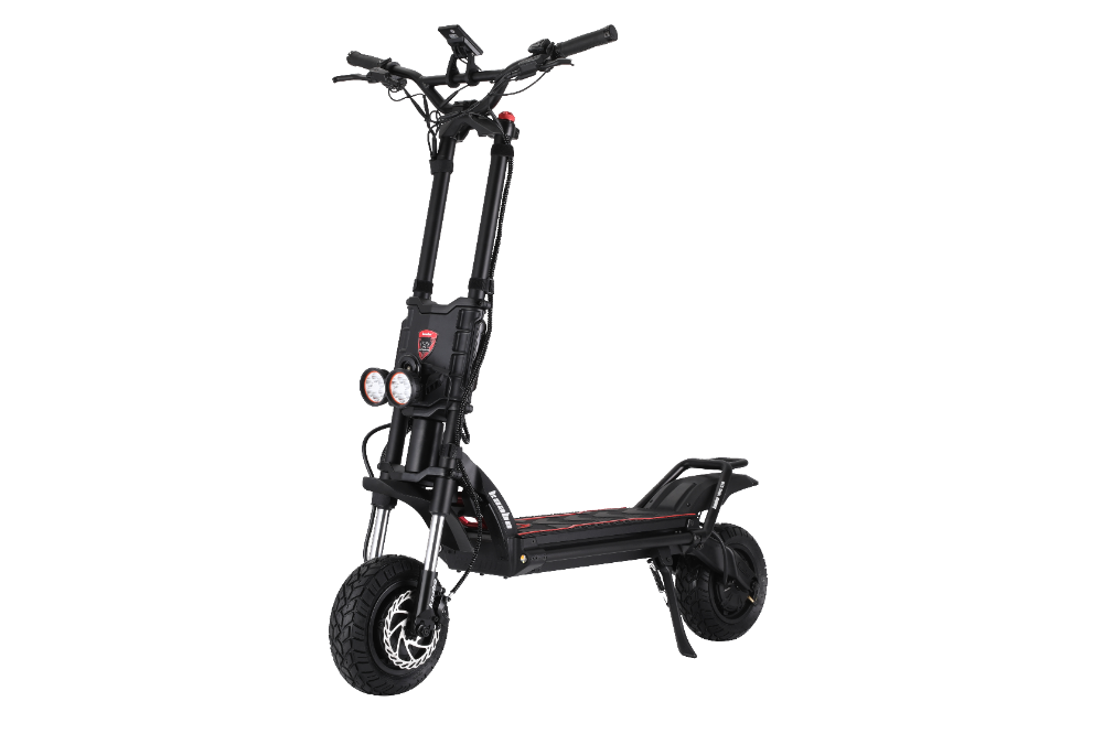 Kaabo Wolf King GTR MAX BLACK Black electric scooter on a white background