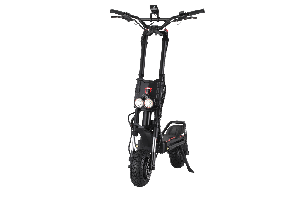 Kaabo Wolf King GTR MAX BLACK Black electric scooter on a white background