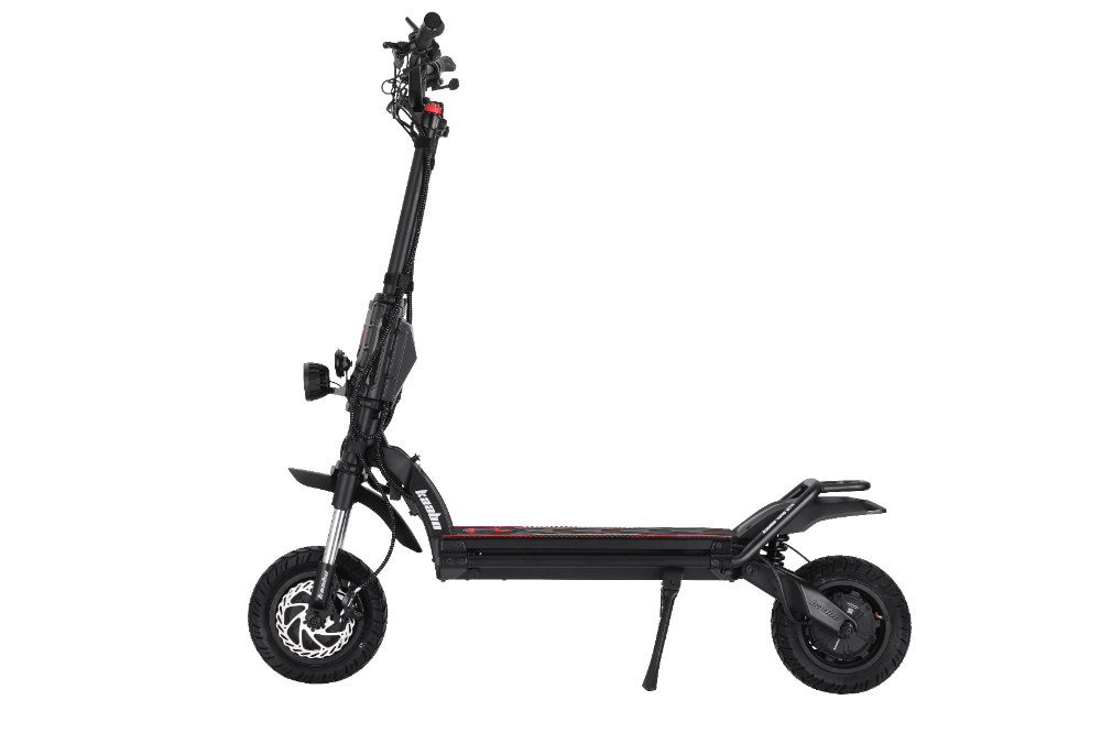 Kaabo Wolf King GTR MAX BLACK Black electric scooter on a white background