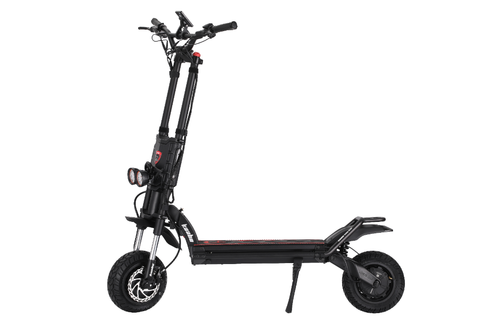 Kaabo Wolf King GTR MAX BLACK Black electric scooter on a white background