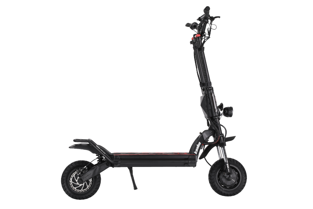 Kaabo Wolf King GTR MAX BLACK Black electric scooter on a white background