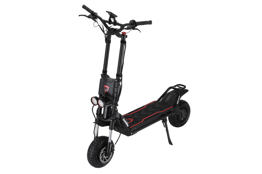 Kaabo Wolf King GTR MAX BLACK Black electric scooter on a white background