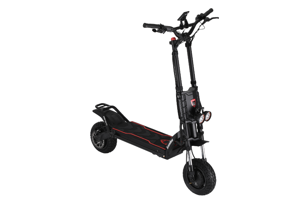 Kaabo Wolf King GTR MAX BLACK Black electric scooter on a white background