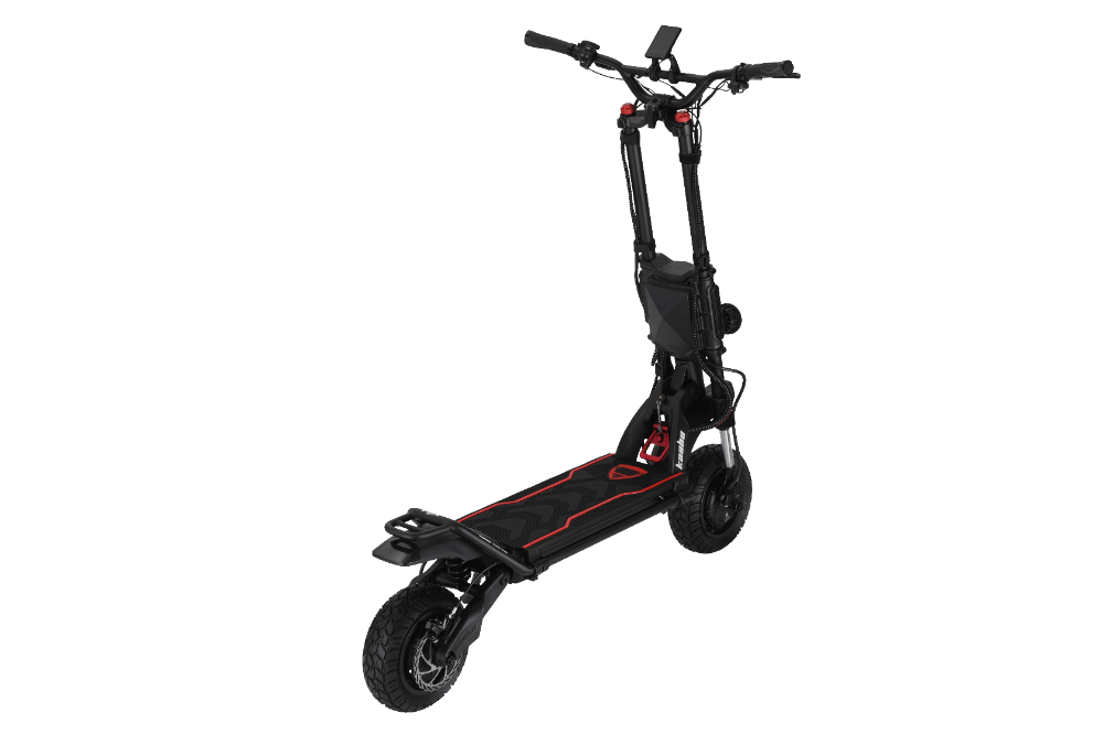 Kaabo Wolf King GTR MAX BLACK Black electric scooter on a white background