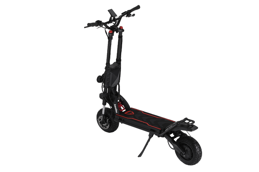 Kaabo Wolf King GTR MAX BLACK Black electric scooter on a white background