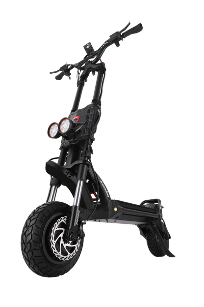 Kaabo Wolf King GTR MAX BLACK Black electric scooter on a white background