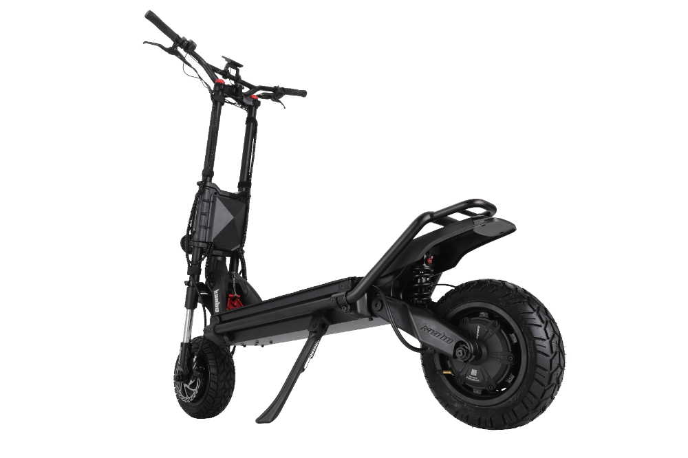 Kaabo Wolf King GTR MAX BLACK Black electric scooter on a white background