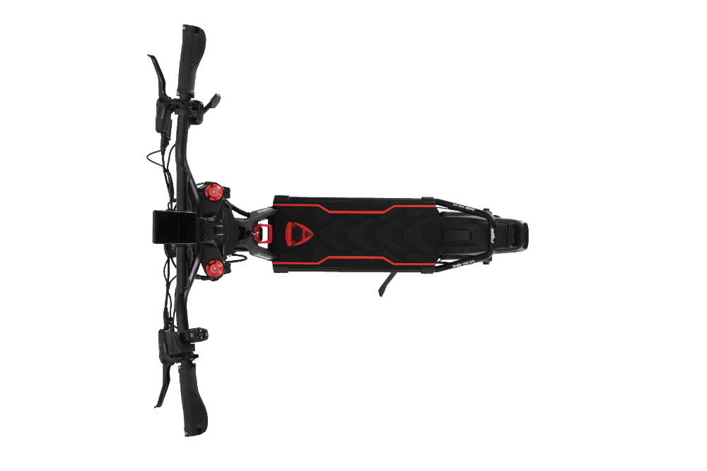 Kaabo Wolf King GTR MAX BLACK Black electric scooter on a white background