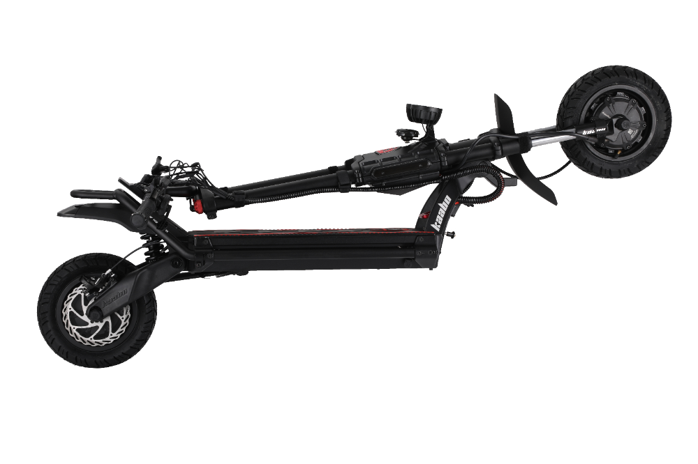 Kaabo Wolf King GTR MAX BLACK Black electric scooter on a white background