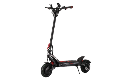 KAABO MANTIS KING GT BLACK Black electric scooter with red accents on a white background