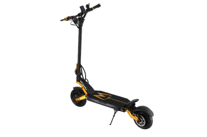 KAABO MANTIS KING GT GOLD Black and yellow electric scooter on a white background