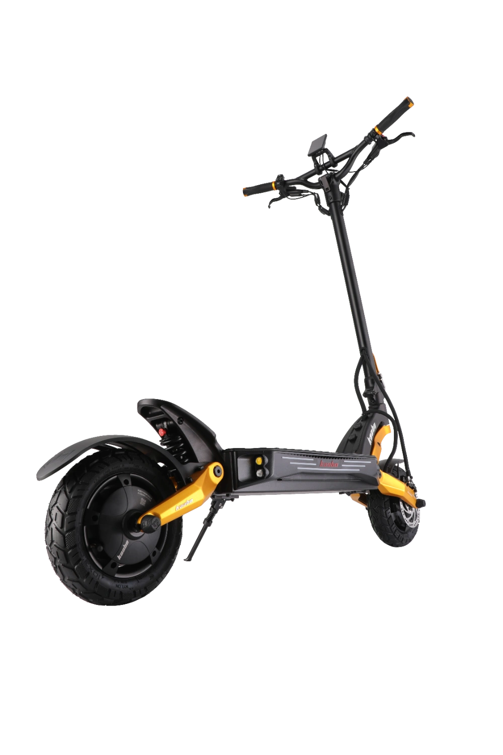 KAABO MANTIS KING GT GOLD Black and yellow electric scooter on a white background