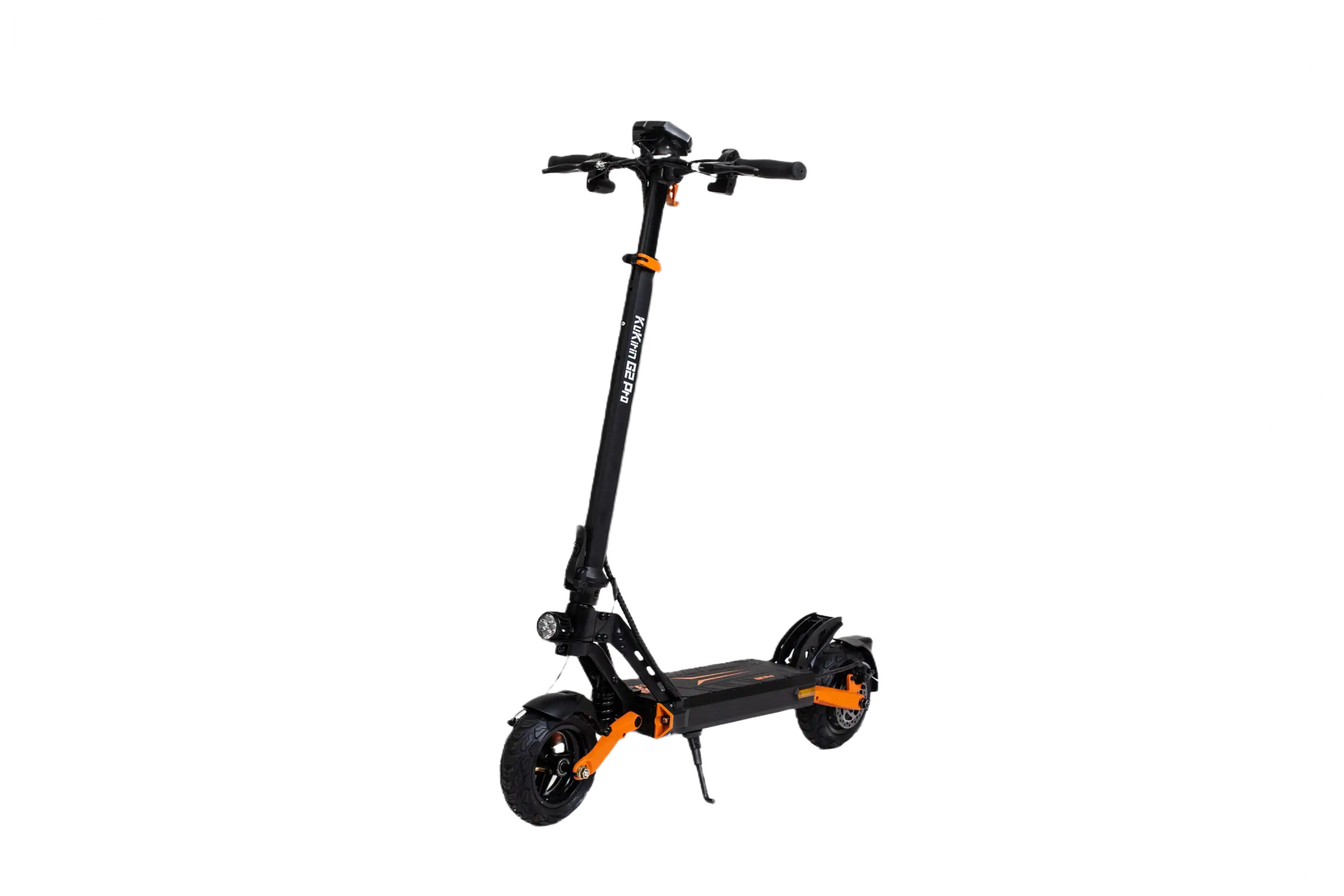 KuKirin G2 Pro Black and orange electric scooter on a white background