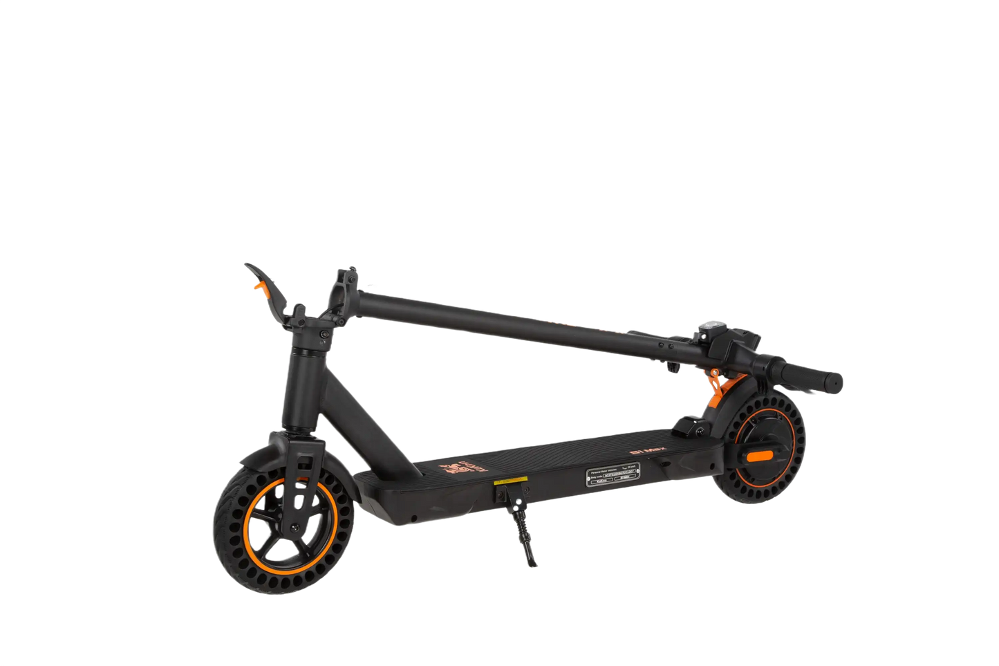 KuKirin S1 Max Black electric scooter with orange accents on a white background